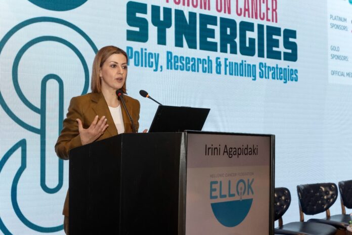 Αγαπηδάκη στο 2nd Synergies Forum on Cancer: Καινοτόμα προγράμματα πρόληψης και ΑΙ στην έγκαιρη διάγνωση του καρκίνου
